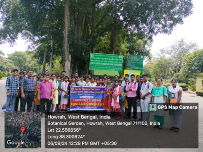 FIELD VISIT TO CNH & A.J.C BOSE INDIAN BOTANICAL GARDEN FOR CBCS 4th SEM HONS & CCFUP 2nd SEM HONS BY DEPT. OF BOTANY ON 06.09.2024